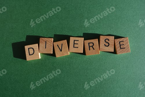 Preview: Diverse, word as banner headline
