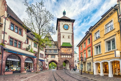 Preview: Schwabentor - historical city gate in Freiburg, Germany