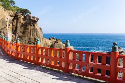 Preview: Aoshima Shrine and coastline in Japan