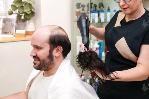 Preview: Hair Restoration Technician Finalizes Prosthesis Preparation