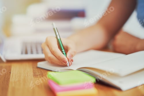 Preview: Teenage girl having online classes at home