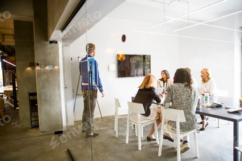 Preview: Business people working in office