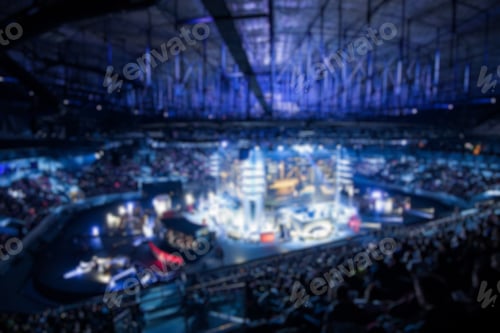 Preview: Production background light ray bokeh blurry streaming esport