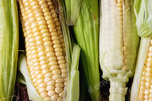 Preview: Young raw corn cobs