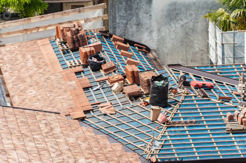 Preview: Construction site. Roof renovation.