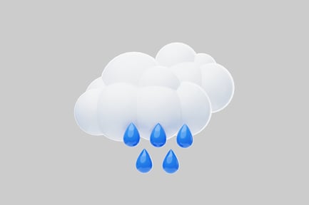 Preview: Business cloud raindrop graphic element