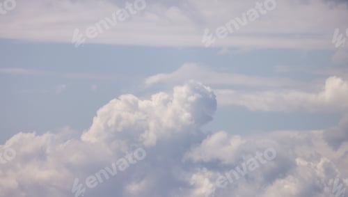 Preview: View of Cloudscape during a cloudy blue sky sunny day.