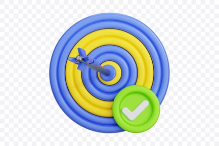 Preview: 3D Target Checkmark