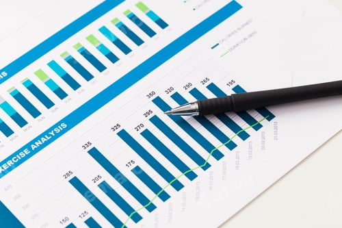 Preview: Business financial plans and researches close up