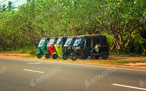 Preview: Tuktuk taxi on the road