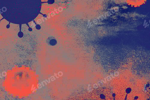 Preview: Abstract Rendering of Viral Outbreak with Graphic Elements