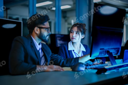 Preview: diverse team of AI developers celebrates a successful breakthrough