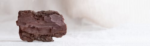Preview: Banner. Natural tree bark on linen fabric. Neutral colour background for eco cosmetics.