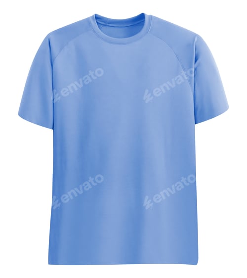 Preview: Blue tshirt isolated on white