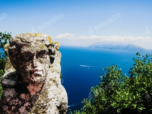 Preview: View of the coast of Naples from the top of the cliffs.