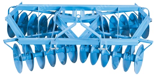 Preview: Modern industrial agricultural plow isolated over white background