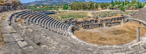 Preview: The interior of the Miletus Ancient Theatre in Turkey