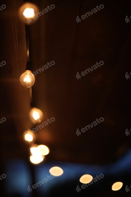 Preview: Festive backdrop fot your text or design. holiday illumination and decoration concept. Colorful