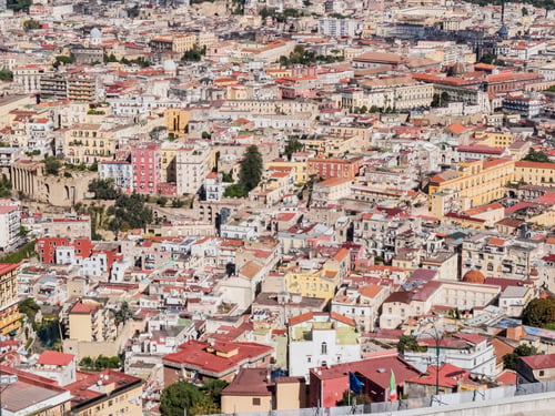 Preview: Top view of Naples panoramic view, Napoli, Italy