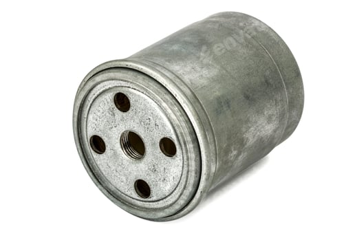Preview: Car filter close-up, auto spare part, isolated on white, with clipping path