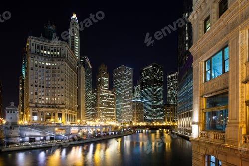 Preview: Chicago River at Dusk