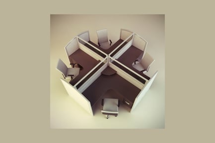 Preview: Circular arrangement of office cubicles