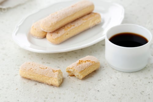 Preview: Lady Fingers Cookies or Savoyardi for Making Tiramisu.