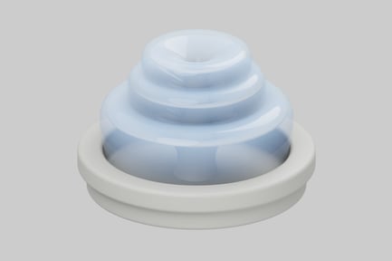 Aperçu: Elément bleu et blanc élégant sur fond gris