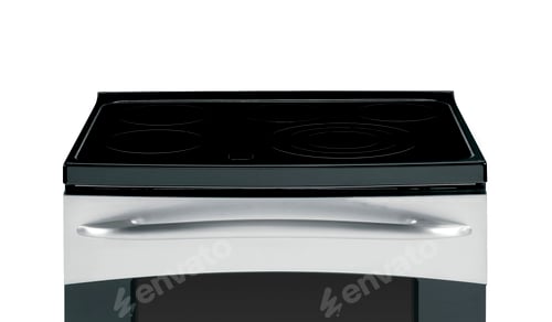 Preview: gas cooker isolated on white background