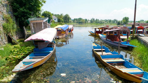 Preview: Beautiful view of Srinagar, the capital of Kashmir, India on the banks of the Jhelum River