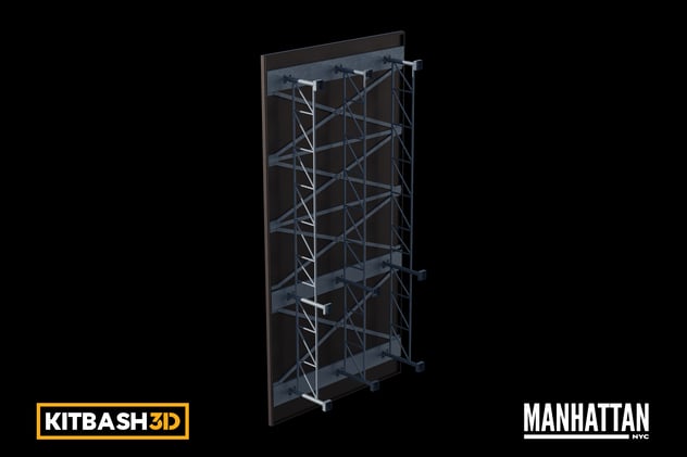 Kitbash: Manhattan - Billboard C 3D, Incl. billboard & kitbash3d - Envato