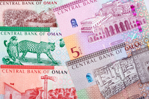 Preview: Banknotes from Oman, a background