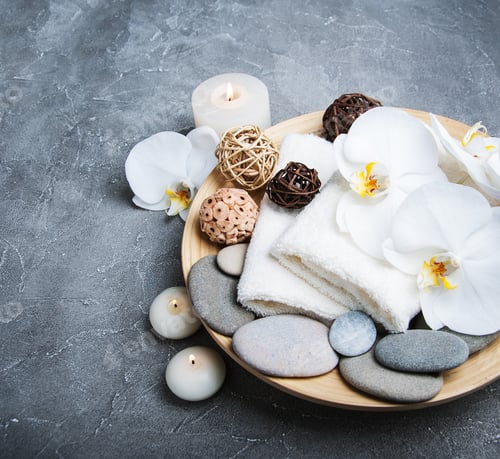 Preview: Spa products with white orchids