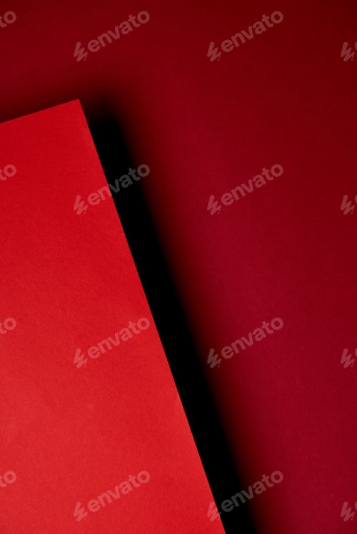 Preview: Pattern of overlapping red paper sheets