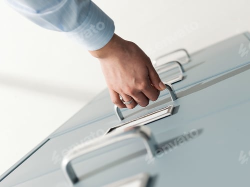 Preview: Secretary searching files in the filing cabinet