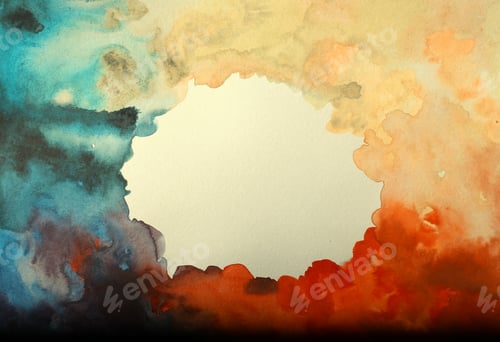 Preview: Background Image On Canvas With Strokes Of Oil Paint