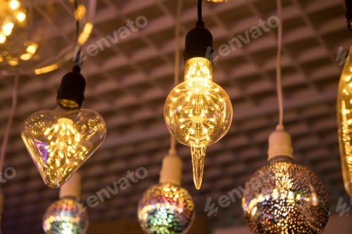 Preview: Decorative Edison Style Diode Light Bulb Hang From Ceiling
