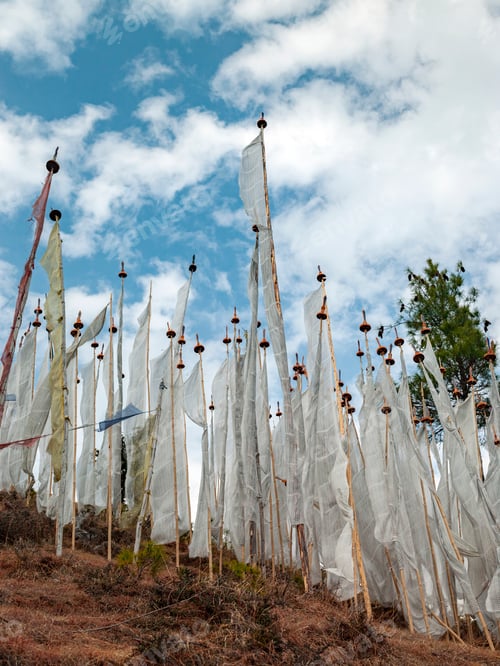 Preview: Buddhist prayer flags - Kingdom of Bhutan