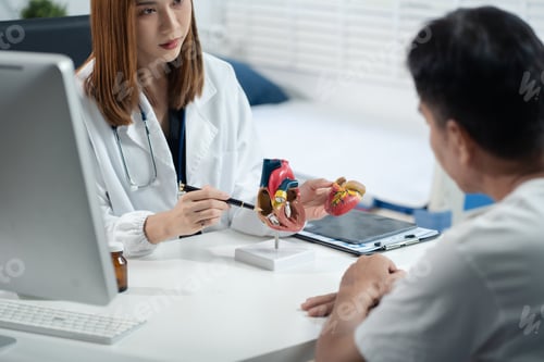 Preview: doctors explaining symptoms and treatment to patients.