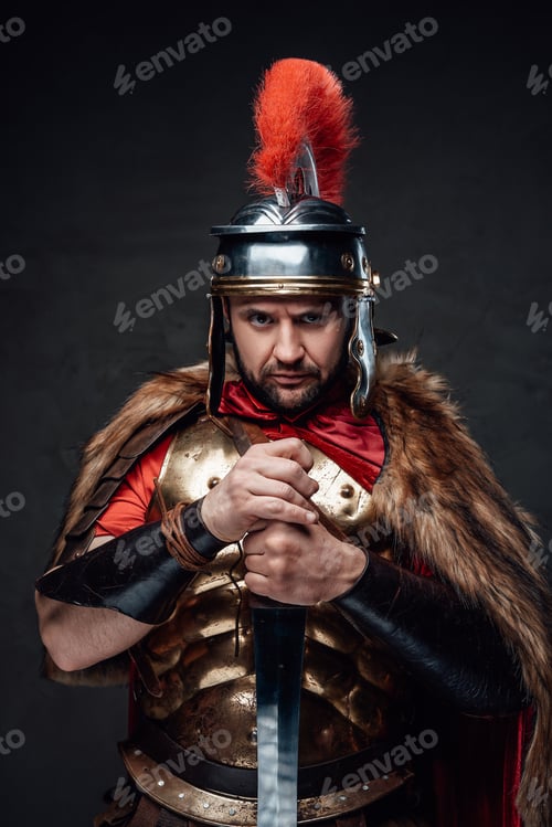 Preview: Roman warrior with sword in finish off pose