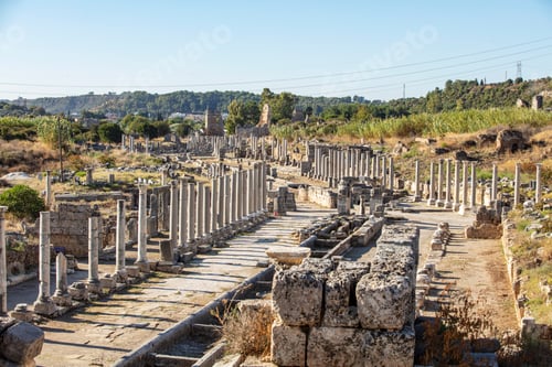 Preview: Nymphaeum of Perge. Ruins of ancient Pamphylian city located in Antalya Province, Turkey.