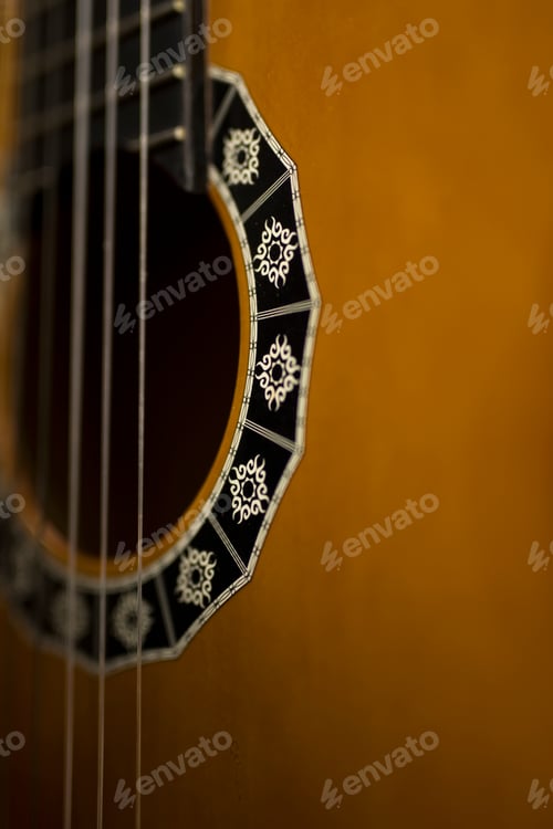Preview: Detail of the acoustic guitar