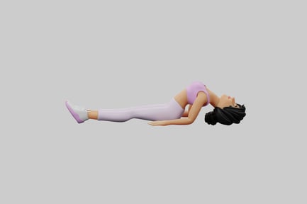 Preview: Woman stretching yoga pose figure
