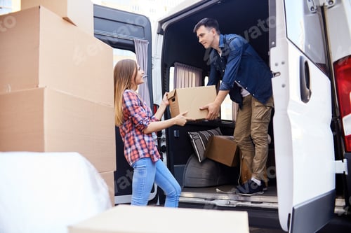 Preview: Man Loading Moving Van