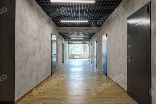 Preview: Modern open space office interior for background