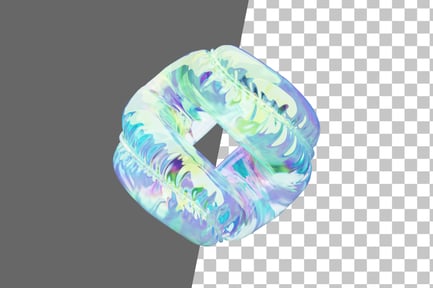 Preview: Twited Tied Balloon Chrome 3D Icon