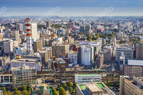 Preview: Sendai, Japan Cityscape In The Central Ward.