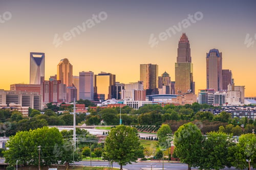 Preview: Charlotte, North Carolina, USA Skyline