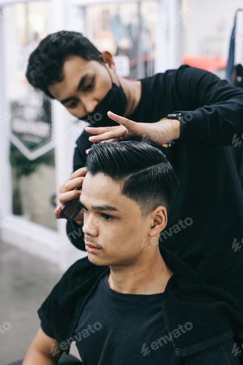 Preview: Asian Man at Barber Shop