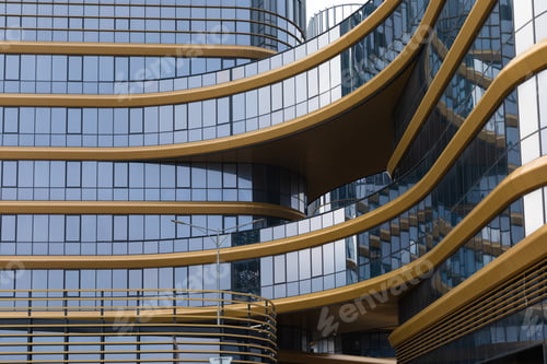 Preview: abstract glass office building background